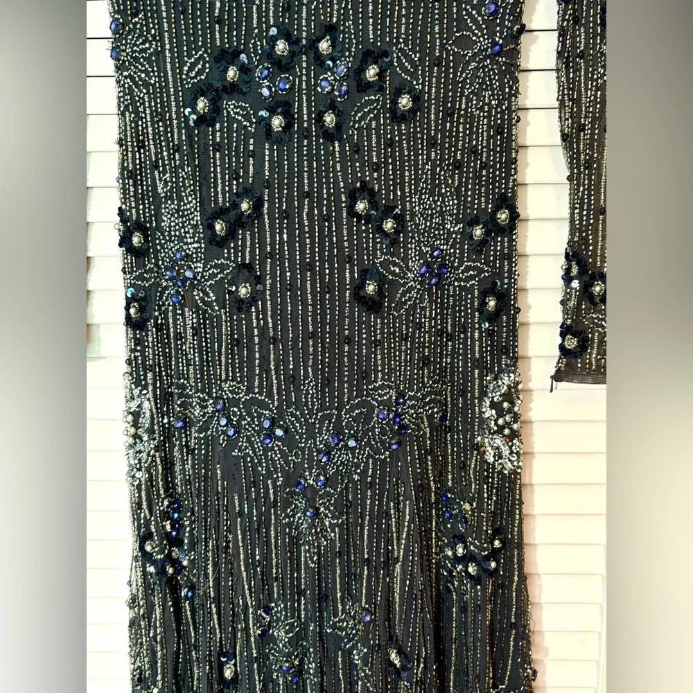 NWT Mac Duggal Sample One Of !! Embellished Long Sleeve Gown 2 - Picture 9 of 16